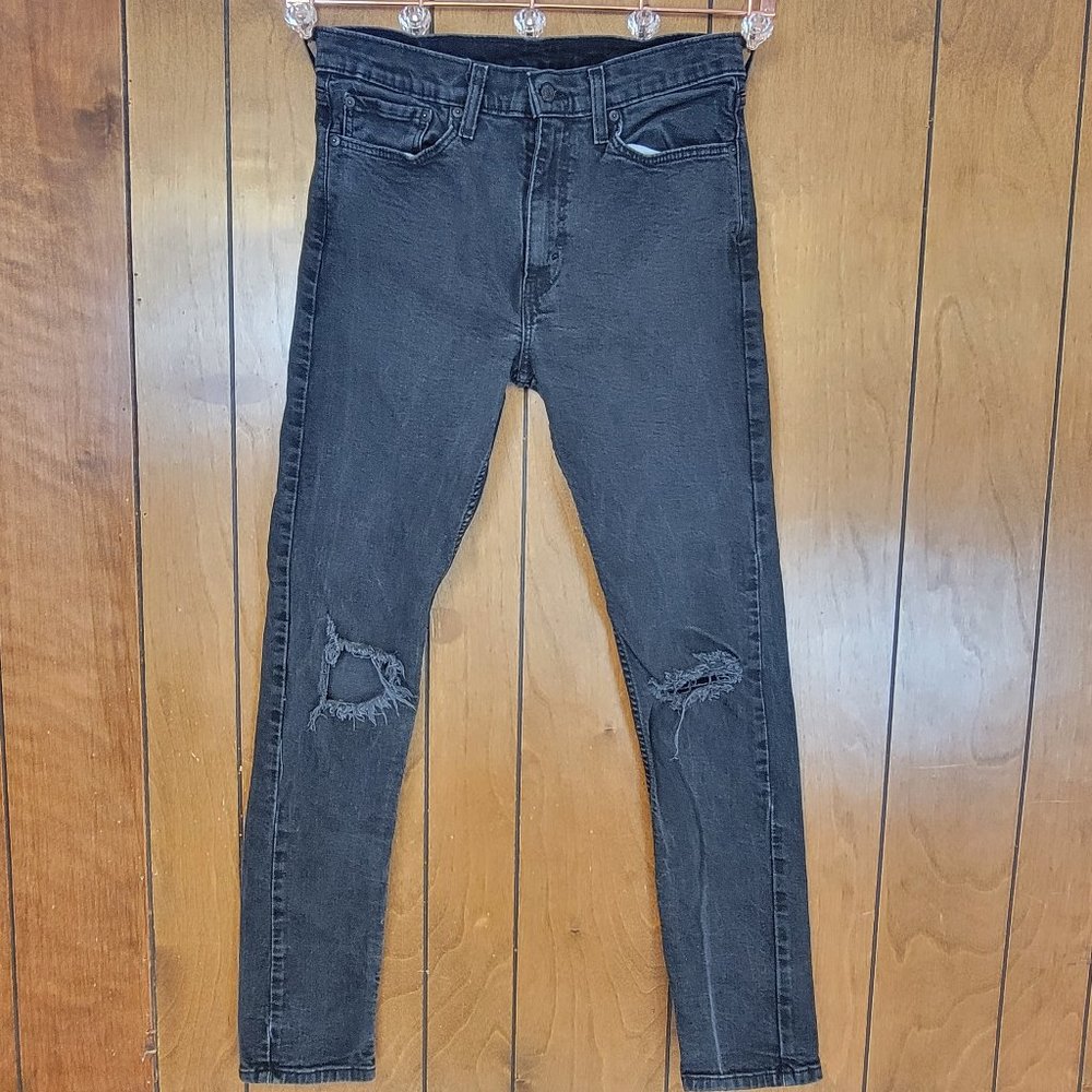 Levi Strauss Ripped Slim Fit Jeans Mens 34x36